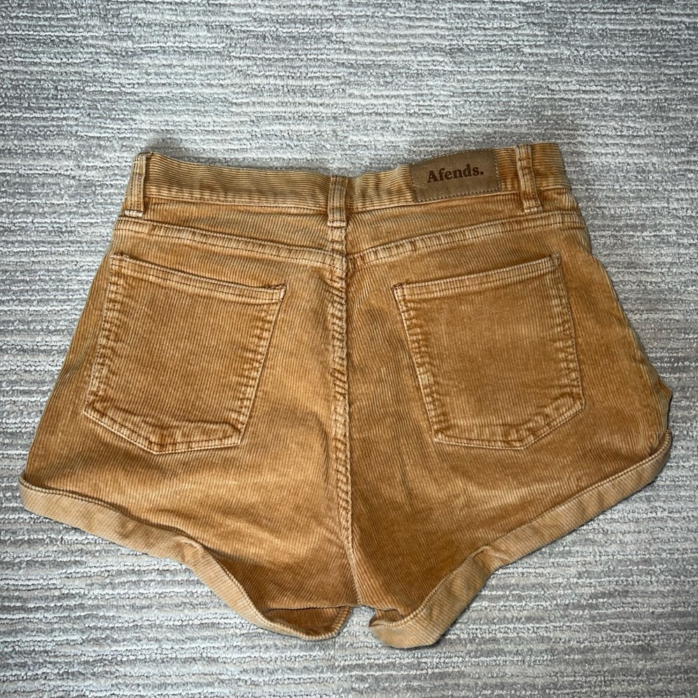 afends (princess poly) corduroy high waisted shorts